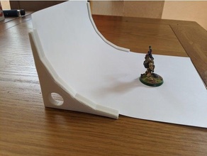 a4 paper miniature backdrop stand photography warhammer 40k 3d print model - Mito3D