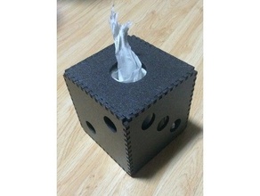 toilet paper box dice holder roll 3d print model - Mito3D