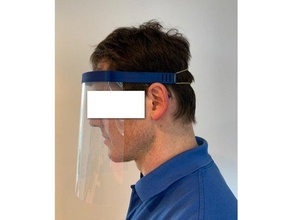 covid 19 simple visage bouclier protection 3d print model - Mito3D