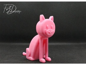 strange cat 3dprintable blender 3d print model - Mito3D
