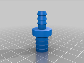 customized hose connector - customireducer 3d print model - Mito3D