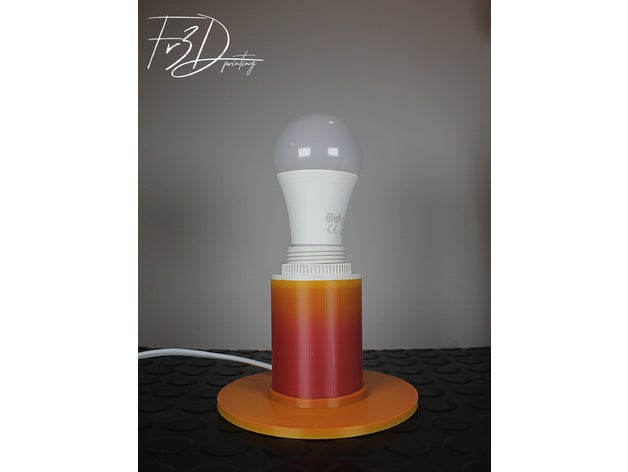 suporte luminária lâmpada 3D print model - Mito3D