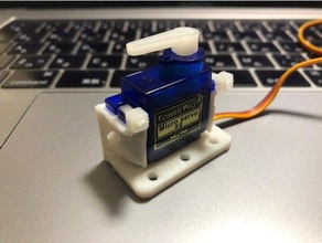 micro servo sg90 mount arduino 3d print model - Mito3D