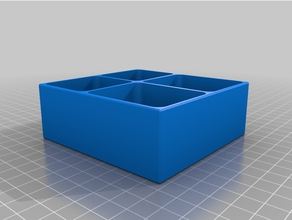war board game organizer tray split boxes 3d print model - Mito3D