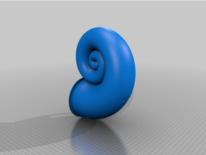 Nautilus kabuk Google mini Kulp destek deniz kabuğu 3d print model - Mito3D
