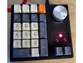theultipad - 23 key number pad macropad rotary encoder keyboard mechanical 3d print model - Mito3D