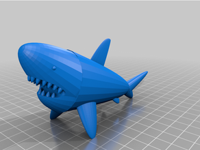 shark 3d print model - Mito3D