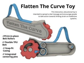 flatten curve toy covid19 flattenthecurve fun interactive onshape printinplace tpu 3d print model - Mito3D