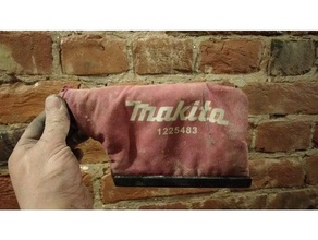makita belt sander dust bag clip 3d print model - Mito3D