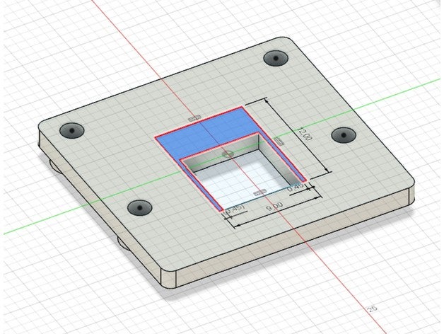 pi Nocken rev 13 2020 montieren Frontplatte 3D print model - Mito3D