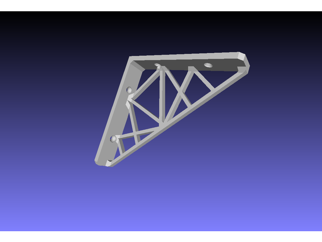 soutien tablettes art bois Equerre etagere gometrie menuiserie rangement travail 3D print model - Mito3D