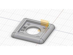 homematisch 8fach taster Rahmen schalter 3d print model - Mito3D