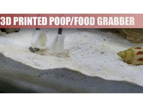 fishtank food poop grabber fish tank 3d print model - Mito3D