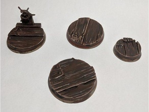 ship deck miniature bases 3d print model - Mito3D