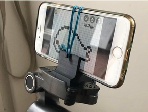 cell phone holder hama tripod quick release plate 3d print model - Mito3D