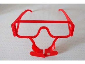 covid 19 zone Trainer eye wear Coronavirus Brille Brillen Gesicht notouchchallenge Ausbildung 3d print model - Mito3D