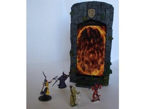 archway portal dnd rpg based miniature tiles 3d print model - Mito3D