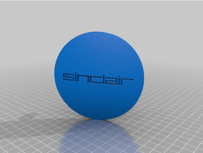 sinclair c5 centre cap logo 3d print model - Mito3D