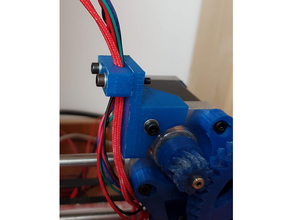 prusa cable holder extruder guide motor nema17 i3 3d print model - Mito3D