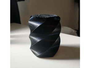 lisa's twisted box container fusion360 lid spiral 3d print model - Mito3D