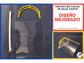 protector facial bajo costo 3d print model - Mito3D