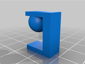 support test sphere overhang 3d print model - Mito3D
