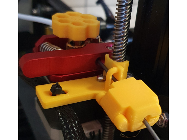ender 3 filament guide dust filter cable fixation 3d printer parts management creality pro 3D print model - Mito3D