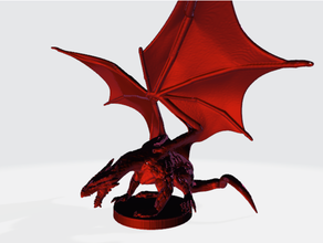 red dragon wyrmling dungeons dragons pathfinder 3d print model - Mito3D