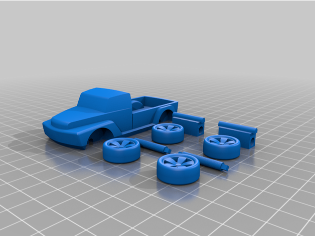 monster rolling truck 3D print model - Mito3D