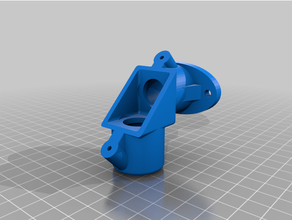 pvc style corner pull flange 3d print model - Mito3D