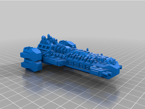 poussée flotte 1 minuscule Starships 3d print model - Mito3D