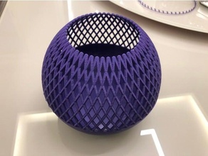 zellular Kerze Halter Unterstützung Vase 3d print model - Mito3D