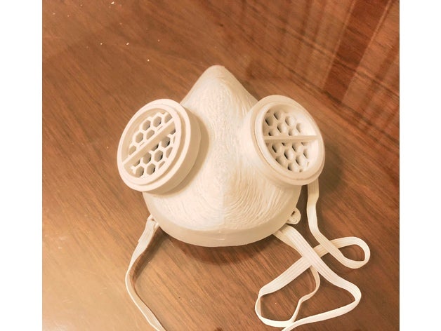 respiratory protective mask n95 3m respirator filter 3D print model - Mito3D