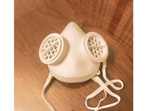 respiratorio protettivo maschera n95 3m respiratore filtro 3d print model - Mito3D