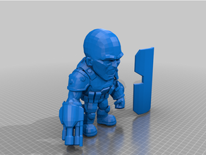 desgraça eterno brinquedo despejar bobble bobblehead jogos cabeça brinquedos 3d print model - Mito3D