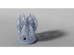 elegant loop art decoration elf elven palace math organic ornament 3d print model - Mito3D