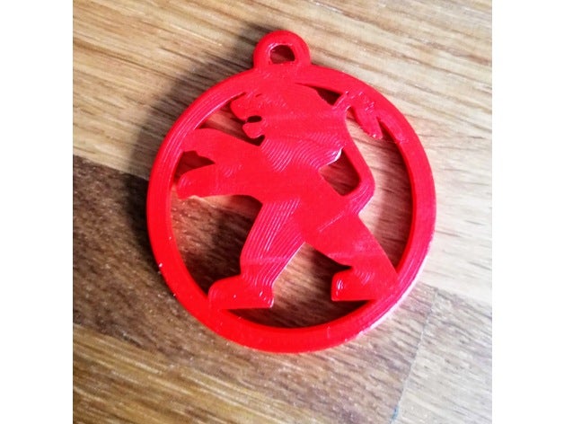 chaveiro Peugeot 3D print model - Mito3D