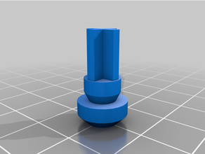 8mm trípode pie enchufe tubo 3d print model - Mito3D
