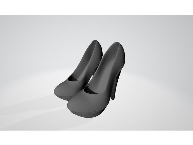 zapatos tac portado Zapatos alto tacones tacon rueda 3D print model - Mito3D