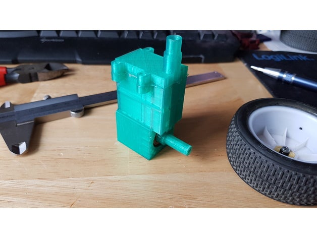 komprimiert Luft Motor pneumatisch 3D print model - Mito3D