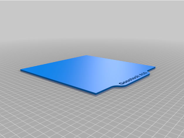 geeetech a10 personalizzato costruire piatto 3D print model - Mito3D