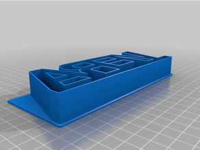 customized custom text cookie cutter 3d print model - Mito3D