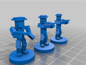 basic customisable military solders 3d print model - Mito3D