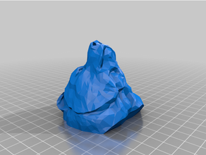 lowpoly orso fallimento 3d print model - Mito3D
