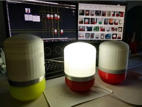europhon espace âge pilule lampe remix 3d print model - Mito3D