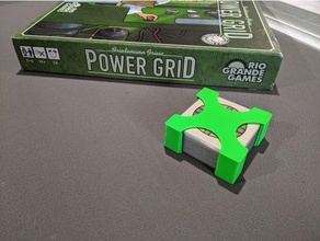 power grid card holder + lid 3d print model - Mito3D