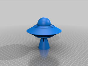 ufo giocattolo bagno 3d print model - Mito3D
