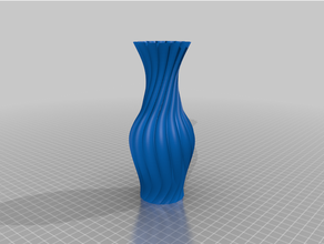 espiral vaso 3d impressão arte flor pla escultura 3d print model - Mito3D