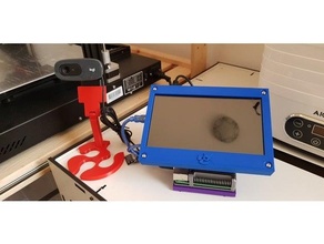 logitech camera stand raspberry pi octoprint octoscreen 3d print model - Mito3D