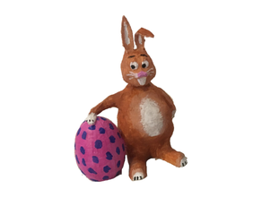 easter bunny egg 3d print model - Mito3D